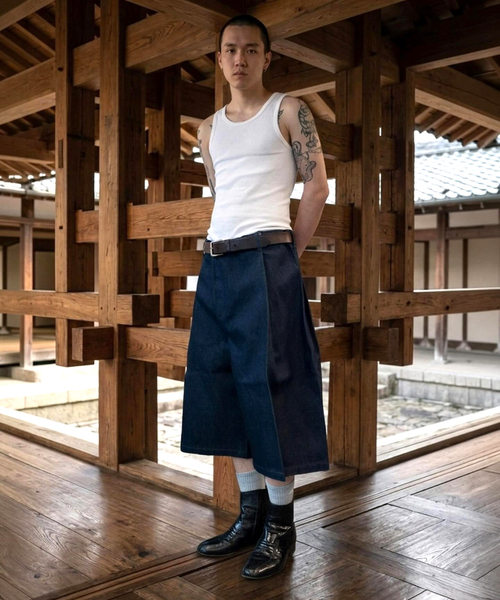 WISM(ウィズム)の「SEVENTH / セブンス DENIM 440 BERMUDA JORTS(その他パンツ・メンズ・ネイビー・SMALL/MEDIUM)」の2枚目の写真