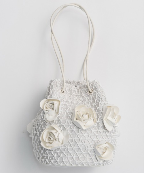 Rose Motif Drawstring Bag/ローズモチーフドローストリングバッグ 