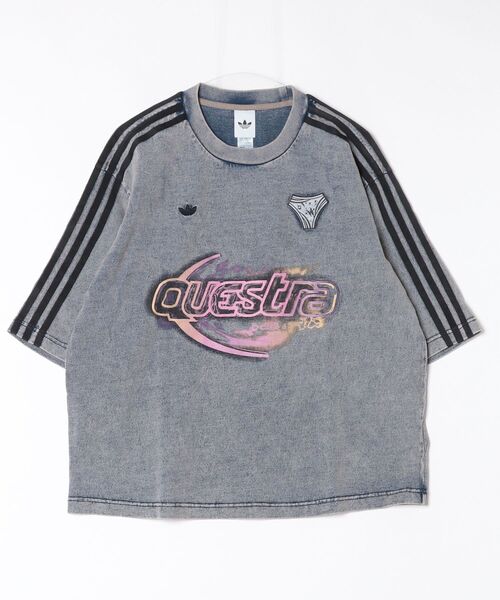 adidas（アディダス）の「アディレニウム シーズン 5 オーバーサイズ デニム Tシャツ / アディダスオリジナルス adidas Originals（Tシャツ/カットソー・レディース・ブルー/ブラウン・X-SMALL/X-LARGE/SMALL/MEDIUM/LARGE/XX-LARGE）」の12枚目の写真