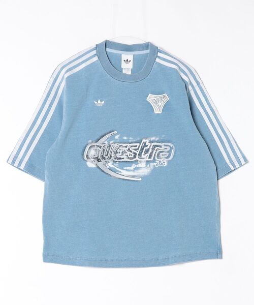 adidas（アディダス）の「アディレニウム シーズン 5 オーバーサイズ デニム Tシャツ / アディダスオリジナルス adidas Originals（Tシャツ/カットソー・レディース・ブルー/ブラウン・X-SMALL/X-LARGE/SMALL/MEDIUM/LARGE/XX-LARGE）」の13枚目の写真