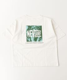 ARCADE（アーケード）の「NEVSURF ネブサーフ ボックスロゴ バックプリント オーバーサイズ 半袖Tシャツ キッズ（Tシャツ/カットソー）」