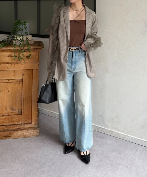 Thevon(ゼボン)の「スカーフ付き2WAYボストンバッグ(トートバッグ・レディース・ブラウン/ブラック系その他/アイボリー/ブラック・FREE)」の10枚目の写真