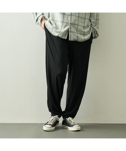 WRAPINKNOT(ラッピンノット)の「【WRAPINKNOT/ラッピンノット】Tapared Jogger Pants(その他パンツ・メンズ・ブラック・3/2)」の2枚目の写真