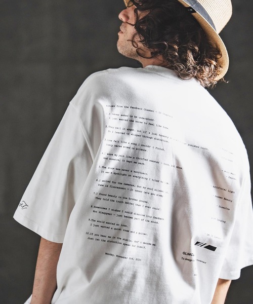mt10461- Abstract Art Print T-shirt プリントTシャツ(202-059-gls-cg