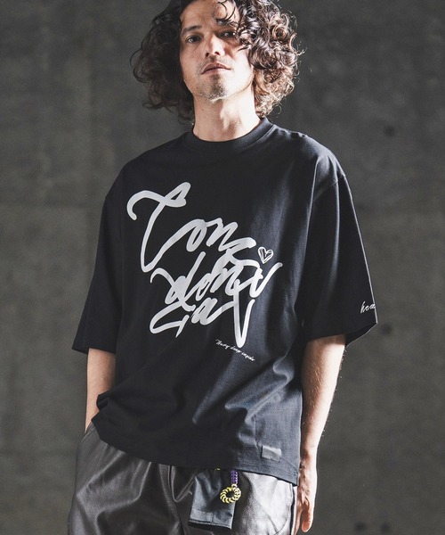 mt10461- Abstract Art Print T-shirt プリントTシャツ(202-059-gls-cg
