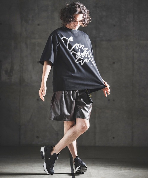 GLIMCLAP(グリムクラップ)の「mt10461- Abstract Art Print T-shirt プリントTシャツ(202-059-gls-cg)(Tシャツ/カットソー・メンズ・ホワイト/ブラック・S/M/L)」の13枚目の写真