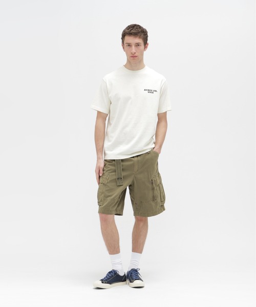 AVIREX（アヴィレックス）の「CHIEF DOG SLUB T-SHIRT / チーフドッグ スラブ Tシャツ / AVIREX / アヴィレックス（Tシャツ/カットソー・メンズ・キナリ/チャコール・XX-LARGE/LARGE/X-LARGE/MEDIUM）」の9枚目の写真
