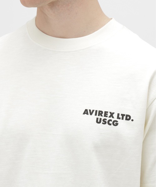 AVIREX（アヴィレックス）の「CHIEF DOG SLUB T-SHIRT / チーフドッグ スラブ Tシャツ / AVIREX / アヴィレックス（Tシャツ/カットソー・メンズ・キナリ/チャコール・XX-LARGE/LARGE/X-LARGE/MEDIUM）」の12枚目の写真