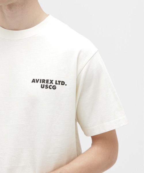 AVIREX（アヴィレックス）の「CHIEF DOG SLUB T-SHIRT / チーフドッグ スラブ Tシャツ / AVIREX / アヴィレックス（Tシャツ/カットソー・メンズ・キナリ/チャコール・XX-LARGE/LARGE/X-LARGE/MEDIUM）」の13枚目の写真