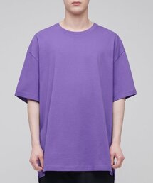 オーバーサイズクルーネックTシャツ[ヒーローパープル]