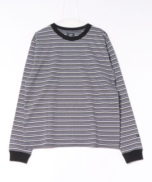 Lee（リー）の「Lee/リー ボーダーロングスリーブTシャツ（Tシャツ/カットソー・メンズ・パープル/オレンジ/チャコール・SMALL/MEDIUM/LARGE）」の14枚目の写真