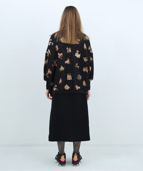 bedsidedrama（ベットサイドドラマ）の「Twenty Night JQ Pulover（ニット/セーター・レディース・グレー/ブラック・2/1）」の5枚目の写真