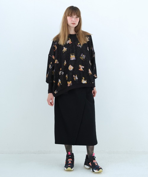 bedsidedrama（ベットサイドドラマ）の「Twenty Night JQ Pulover（ニット/セーター・レディース・グレー/ブラック・2/1）」の6枚目の写真