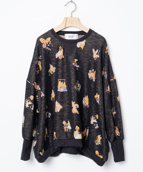 bedsidedrama（ベットサイドドラマ）の「Twenty Night JQ Pulover（ニット/セーター・レディース・グレー/ブラック・2/1）」の13枚目の写真