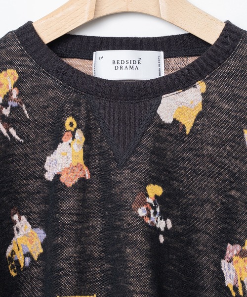 bedsidedrama（ベットサイドドラマ）の「Twenty Night JQ Pulover（ニット/セーター・レディース・グレー/ブラック・2/1）」の15枚目の写真