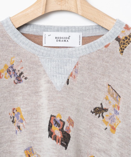 bedsidedrama（ベットサイドドラマ）の「Twenty Night JQ Pulover（ニット/セーター・レディース・グレー/ブラック・2/1）」の20枚目の写真