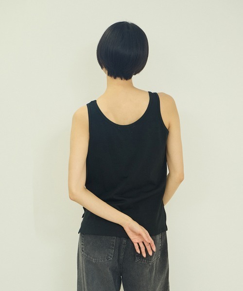 VICKY(ビッキー)の「接触冷感 タンクトップ(タンクトップ・レディース・ブルー/オフホワイト/ブラック/オレンジ・M)」の15枚目の写真