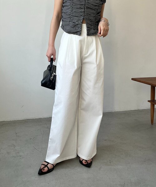 CAPRICIEUX LE'MAGE（カプリシューレマージュ）の「【低身長サイズあり】2タックチノパン（その他パンツ・レディース・ブラック/ベージュ/ホワイト・38/36/PS）」の11枚目の写真