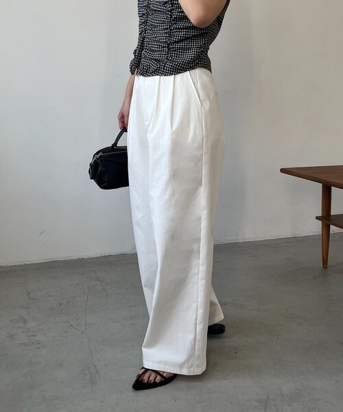 CAPRICIEUX LE'MAGE（カプリシューレマージュ）の「【低身長サイズあり】2タックチノパン（その他パンツ・レディース・ブラック/ベージュ/ホワイト・38/36/PS）」の14枚目の写真