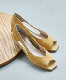 Au BANNISTER（オゥバニスター）の「【オープントゥ】バタフライカットウェッジソールパンプス（サンダル）」