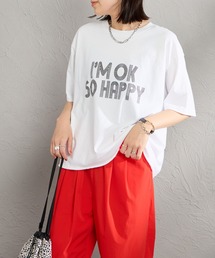 FUNG | [FUNG/ファング] I'M OK カットオフ プリントTシャツ(Tシャツ/カットソー)