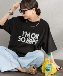 [FUNG/ファング] I'M OK カットオフ プリントTシャツ
