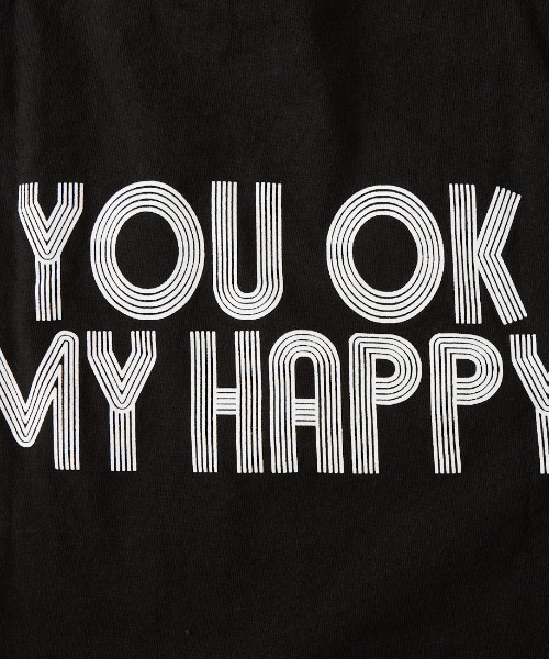 FUNG（ファング）の「[FUNG/ファング] I'M OK カットオフ プリントTシャツ（Tシャツ/カットソー・レディース・ブラック/ホワイト・M）」の9枚目の写真