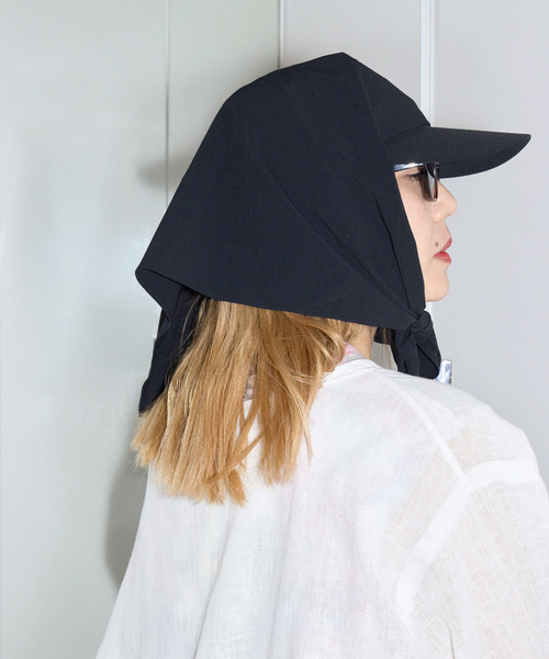 未使用品美品！kijima takayuki イヤーマフラー付きキャップネイビー KIJIMA TAKAYUKI DETACHABLE SCARF 6PANEL WYYY261352：キャップ