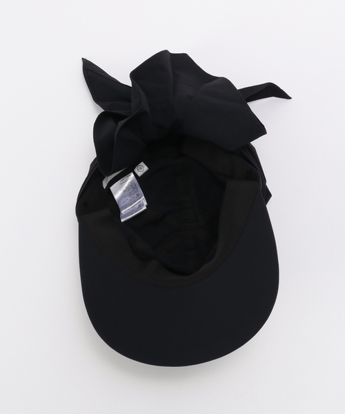 KIJIMA TAKAYUKI(キジマ タカユキ)の「KIJIMA TAKAYUKI DETACHABLE SCARF 6PANEL WYYY261352:キャップ(キャップ・レディース・ブラック・FREE)」の12枚目の写真