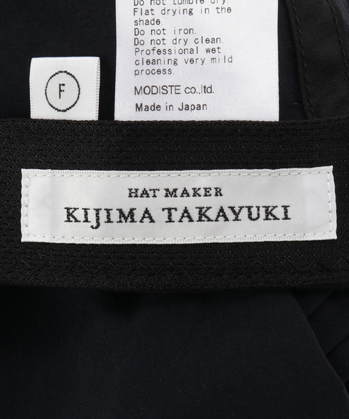 KIJIMA TAKAYUKI(キジマ タカユキ)の「KIJIMA TAKAYUKI DETACHABLE SCARF 6PANEL WYYY261352:キャップ(キャップ・レディース・ブラック・FREE)」の14枚目の写真