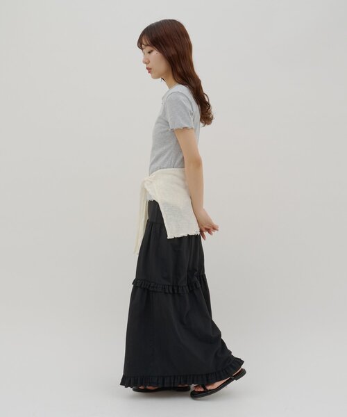 DISCOAT（ディスコート）の「【umm.】ロゴプレート半袖Tシャツ（Tシャツ/カットソー・レディース・サックスブルー/アイボリー/グレー・FREE）」の15枚目の写真