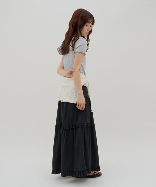 DISCOAT（ディスコート）の「【umm.】ロゴプレート半袖Tシャツ（Tシャツ/カットソー・レディース・サックスブルー/アイボリー/グレー・FREE）」の16枚目の写真