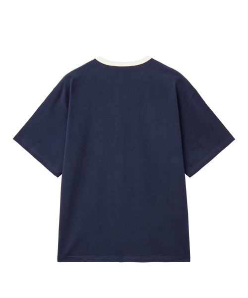 YALE(イェール)の「ニューヘイブングラフィックリンガーTシャツ_ネイビー(Tシャツ/カットソー・レディース・その他・SMALL/MEDIUM/LARGE/X-LARGE)」の2枚目の写真