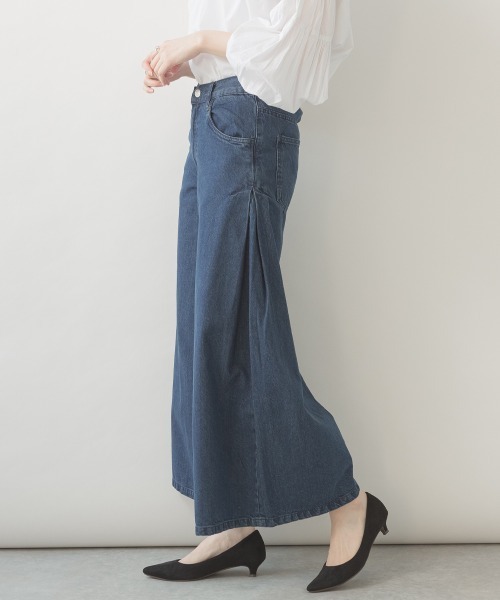 RCD(アールシーディー)の「デニムバギーパンツ(デニムパンツ・レディース・ブルー/ネイビー・LL/L/M)」の4枚目の写真