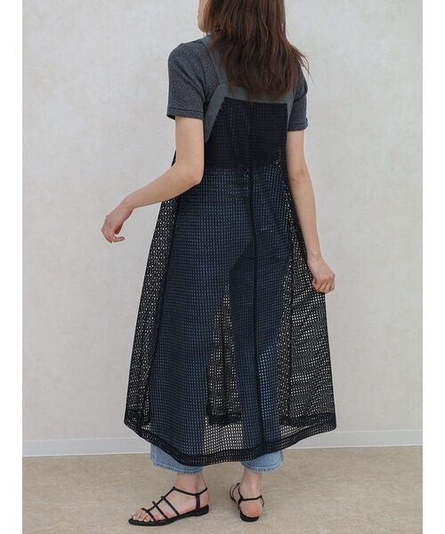 FIKA.(フィーカ)の「Bicolor mesh onpiece(ワンピース・レディース・ベージュ/カーキ/ブラック・FREE)」の10枚目の写真