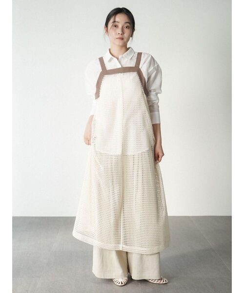 FIKA.(フィーカ)の「Bicolor mesh onpiece(ワンピース・レディース・ベージュ/カーキ/ブラック・FREE)」の19枚目の写真