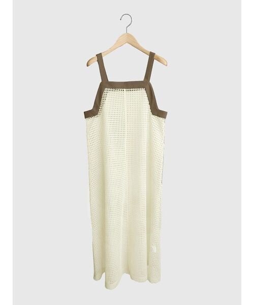 FIKA.(フィーカ)の「Bicolor mesh onpiece(ワンピース・レディース・ベージュ/カーキ/ブラック・FREE)」の22枚目の写真