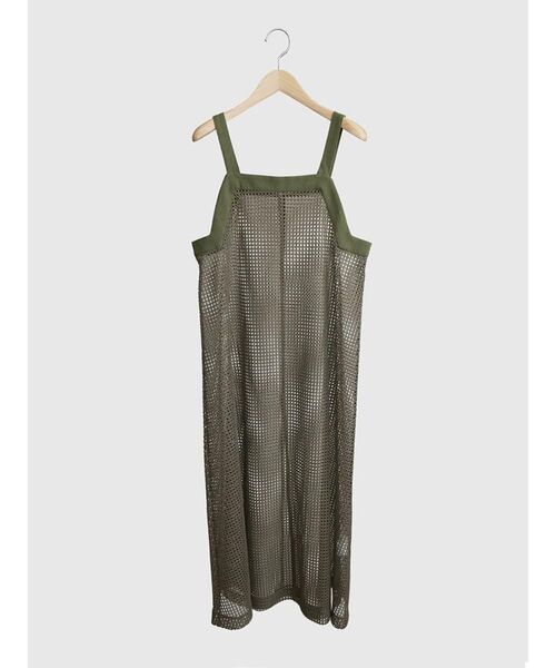 FIKA.(フィーカ)の「Bicolor mesh onpiece(ワンピース・レディース・ベージュ/カーキ/ブラック・FREE)」の20枚目の写真