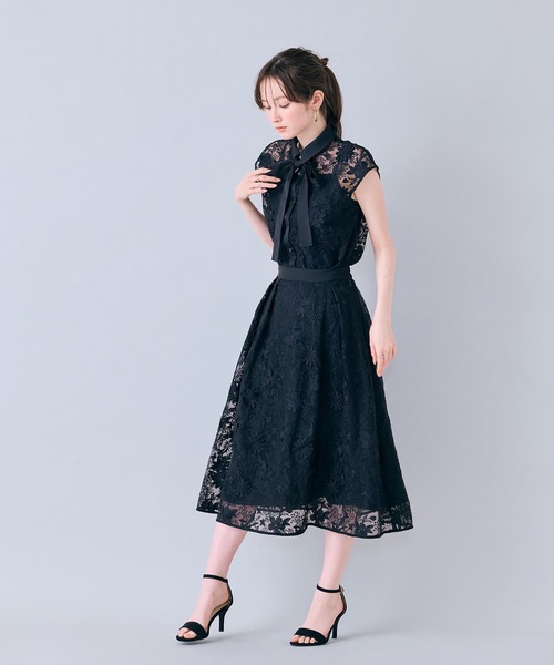 Audie a Muses(オーディアミューズ)の「刺繍レースタックボリュームスカート(スカート・レディース・ブラック/オフホワイト・38/42)」の14枚目の写真