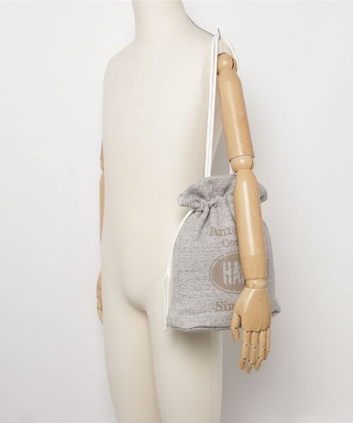 HANES(ヘインズ)の「【Hanes/ヘインズ】メンズ 巾着バッグ(ショルダーバッグ・メンズ・オフホワイト/グレー系/ネイビー・FREE)」の11枚目の写真