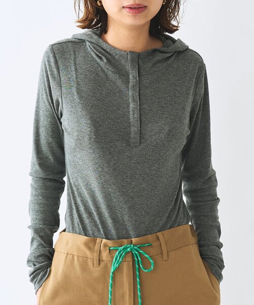 Whim Gazette（ウィムガゼット）の「＜WEB限定＞【Nuition】ボディスーツ（Tシャツ/カットソー・レディース・グレー/ブラウン・FREE）」の7枚目の写真
