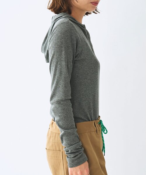 Whim Gazette（ウィムガゼット）の「＜WEB限定＞【Nuition】ボディスーツ（Tシャツ/カットソー・レディース・グレー/ブラウン・FREE）」の4枚目の写真