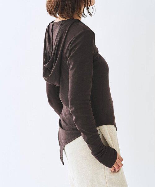 Whim Gazette（ウィムガゼット）の「＜WEB限定＞【Nuition】ボディスーツ（Tシャツ/カットソー・レディース・グレー/ブラウン・FREE）」の15枚目の写真