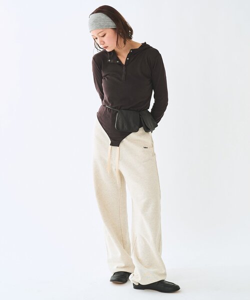 Whim Gazette（ウィムガゼット）の「＜WEB限定＞【Nuition】ボディスーツ（Tシャツ/カットソー・レディース・グレー/ブラウン・FREE）」の9枚目の写真