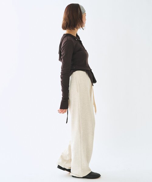 Whim Gazette（ウィムガゼット）の「＜WEB限定＞【Nuition】ボディスーツ（Tシャツ/カットソー・レディース・グレー/ブラウン・FREE）」の14枚目の写真