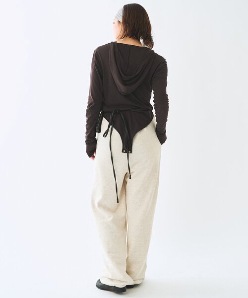 Whim Gazette（ウィムガゼット）の「＜WEB限定＞【Nuition】ボディスーツ（Tシャツ/カットソー・レディース・グレー/ブラウン・FREE）」の13枚目の写真
