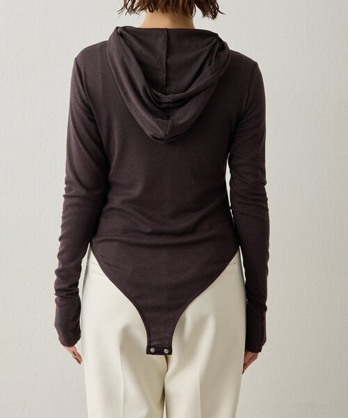 Whim Gazette（ウィムガゼット）の「＜WEB限定＞【Nuition】ボディスーツ（Tシャツ/カットソー・レディース・グレー/ブラウン・FREE）」の20枚目の写真