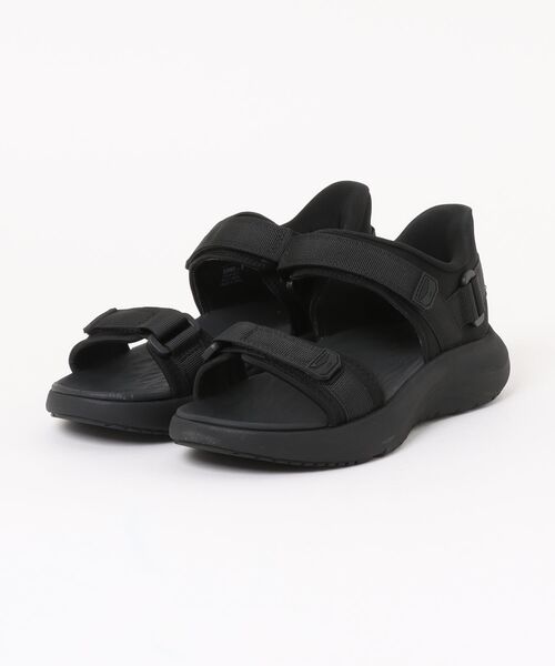 ABC-MART(エービーシーマート)の「ABC SELECT エービーシーセレクト QS STRAP SANDAL ストラップサンダル S0060 BLACK(サンダル・メンズ・ブラック・11/10/9/8/7/6)」の1枚目の写真