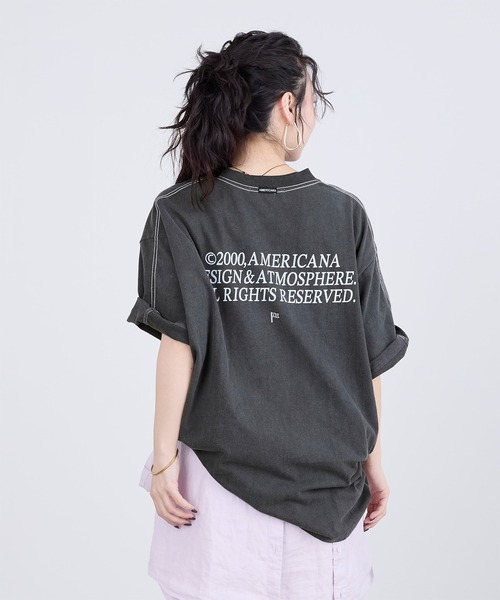 アメリカーナ ビッグシルエット ロゴTシャツ FREAK'S STORE（フリークスストア） tシャツ Americana × FREAK'S