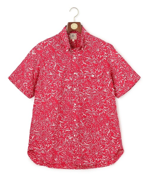 J.PRESS（ジェイプレス）の「【J.PRESS YACHT CLUB】アーバンリゾート アロハ シャツ / B.D.（シャツ/ブラウス・メンズ・レッド系5/レッド系6/ネイビー系5/ネイビー系6/ホワイト系5・MEDIUM/X-LARGE/LARGE）」の4枚目の写真